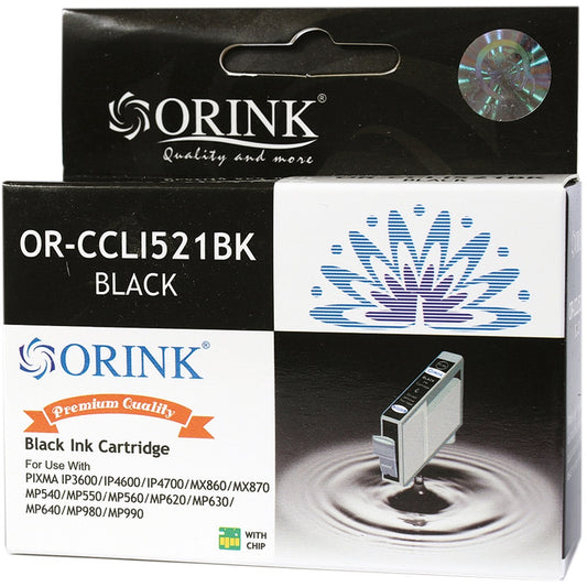 Canon CLI521 tintapatron black ORINK kép