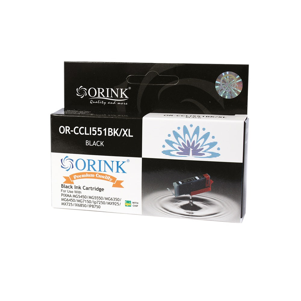 Canon CLI551XL tintapatron black ORINK kép