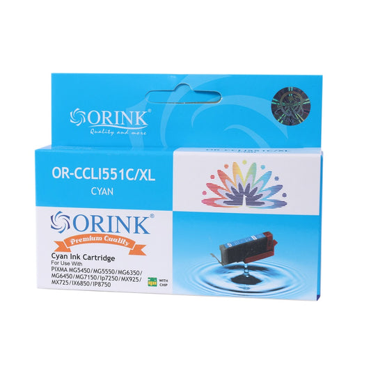Canon CLI551XL tintapatron cyan ORINK kép