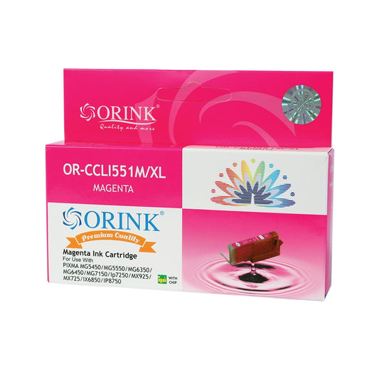 Canon CLI551XL tintapatron magenta ORINK kép