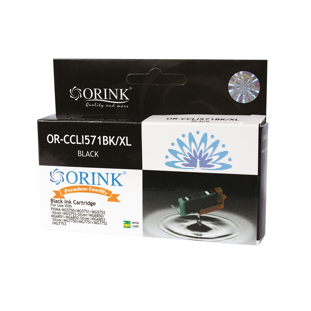 Canon CLI571XL tintapatron black ORINK kép