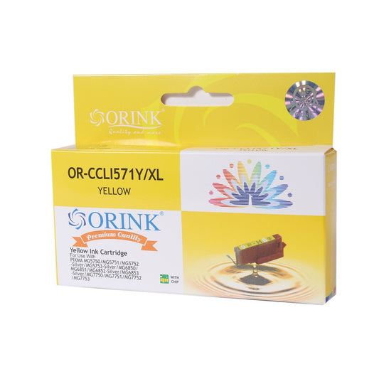 Canon CLI571XL tintapatron yellow ORINK kép