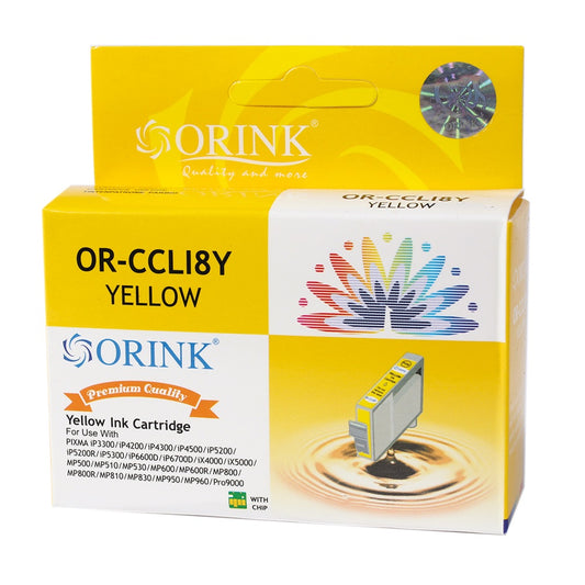 Canon CLI8 tintapatron yellow ORINK kép