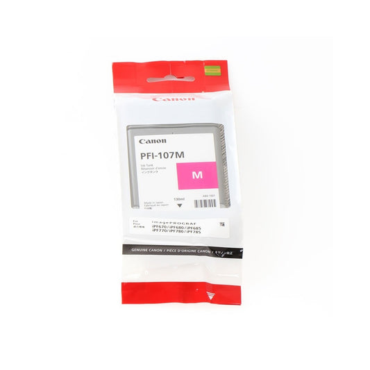 Canon PFI107 tintapatron magenta ORIGINAL kép