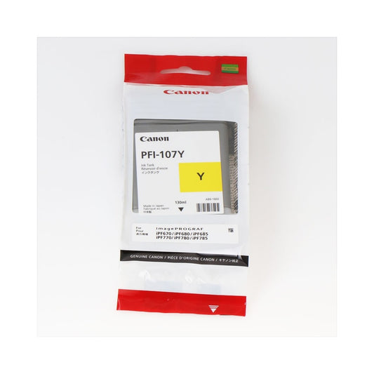 Canon PFI107 tintapatron yellow ORIGINAL kép