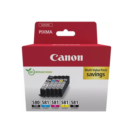 Canon PGI580/CLI581 BCMY tintapatron multipack ORIGINAL kép
