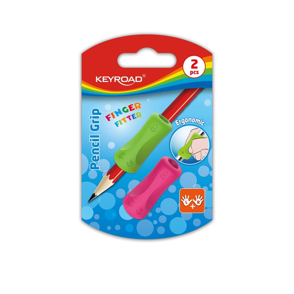 Ceruzafogó 2 db/bliszter Keyroad Finger Fitter vegyes színek kép