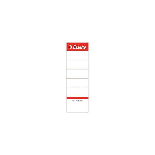 Cserecímke iratrendezőhöz, kétoldalas 50x158mm, Esselte fehér 10 db/csom kép