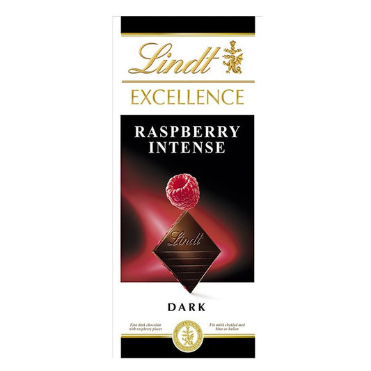 Csokoládé LINDT Excellence Raspberry málnás étcsokoládé 100 g