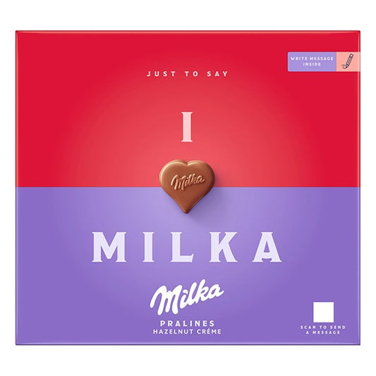 Csokoládé MILKA ILoveMilka mogyorókrémes 110 g
