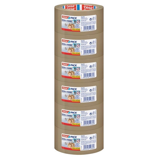 Ragasztószalag 50mmx66m ultra erős, Tesa barna kép