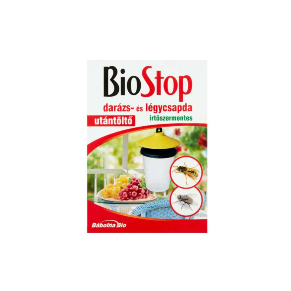 Darázs és légycsapda (1db csapda+3 db utántöltő) Biostop kép