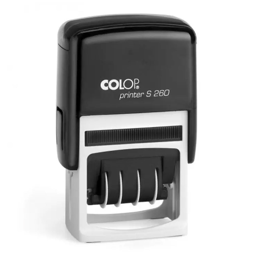 Dátumbélyegző S260 Printer Colop fekete ház/fekete párna kép