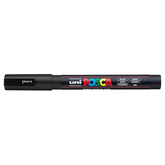 Dekormarker 0,9-1,3mm, Uni Posca PC-3M fekete kép