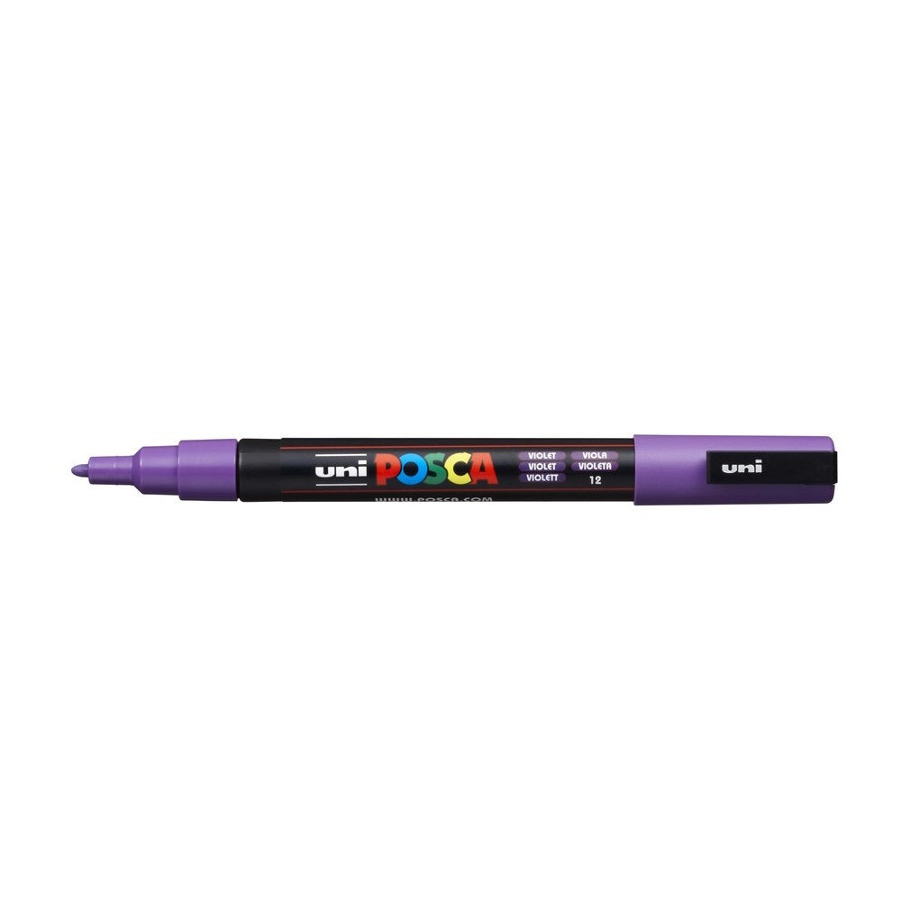 Dekormarker 0,9-1,3mm, Uni Posca PC-3M lila kép