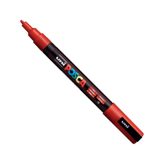 Dekormarker 0,9-1,3mm, Uni Posca PC-3M piros kép