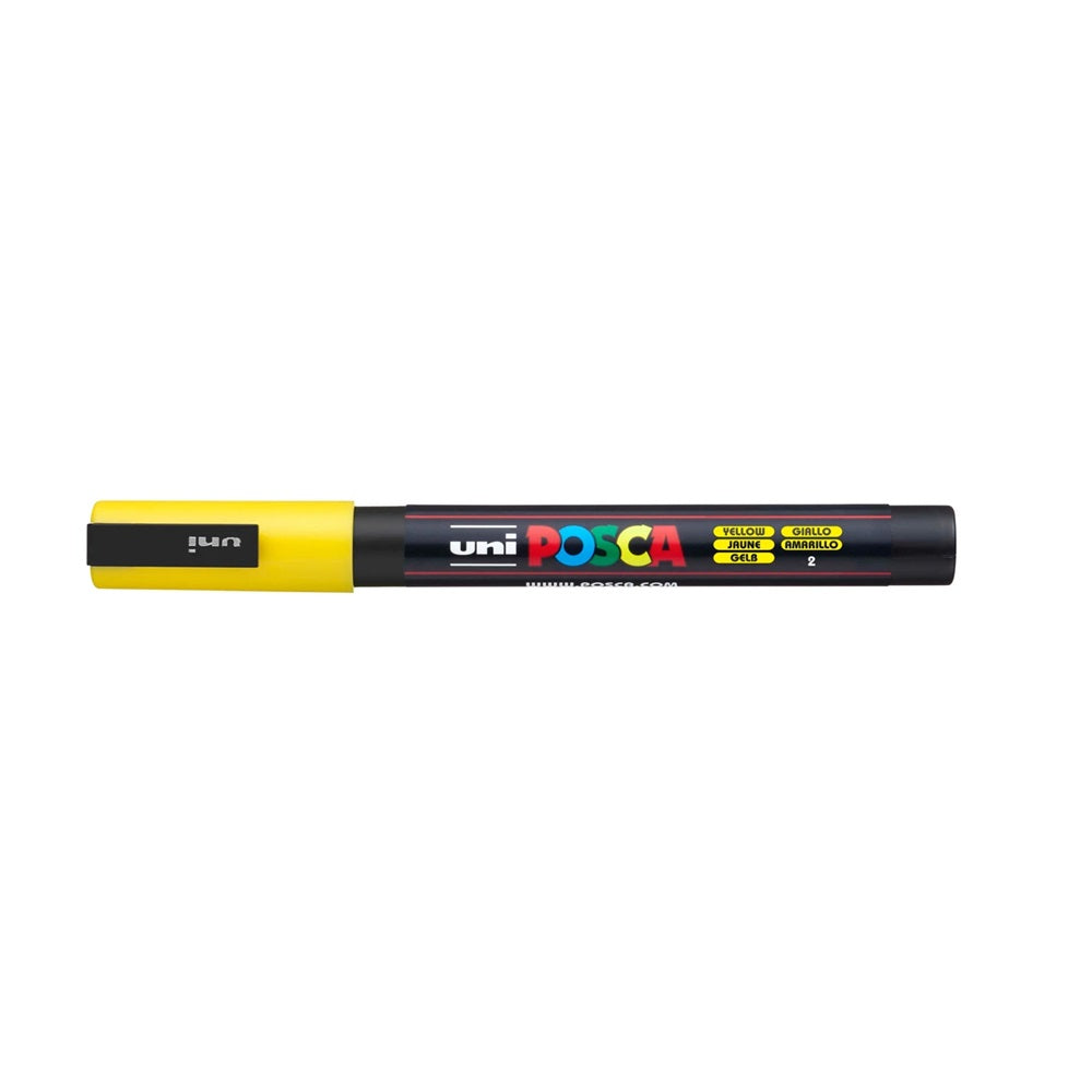 Dekormarker 0,9-1,3mm, Uni Posca PC-3M sárga kép