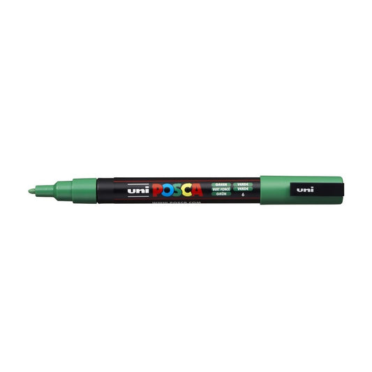 Dekormarker 0,9-1,3mm, Uni Posca PC-3M zöld kép