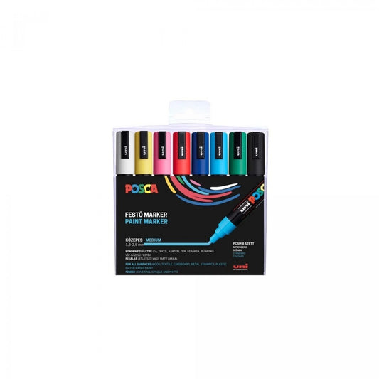 Dekormarker 1,8-2,5mm, Uni Posca PC-5M 8 db-os készlet kép