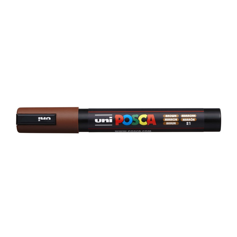 Dekormarker 1,8-2,5mm, Uni Posca PC-5M barna kép