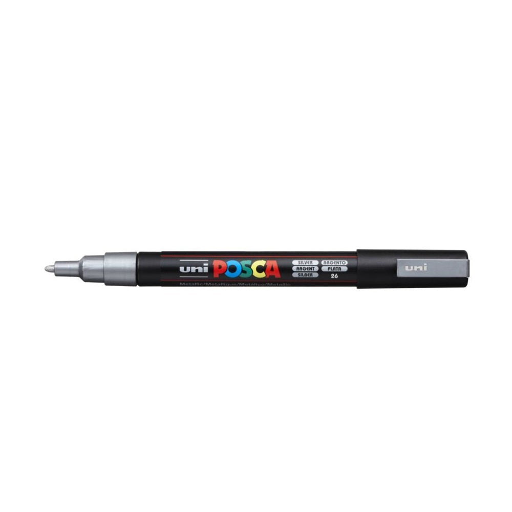 Dekormarker 1,8-2,5mm, Uni Posca PC-5M ezüst kép
