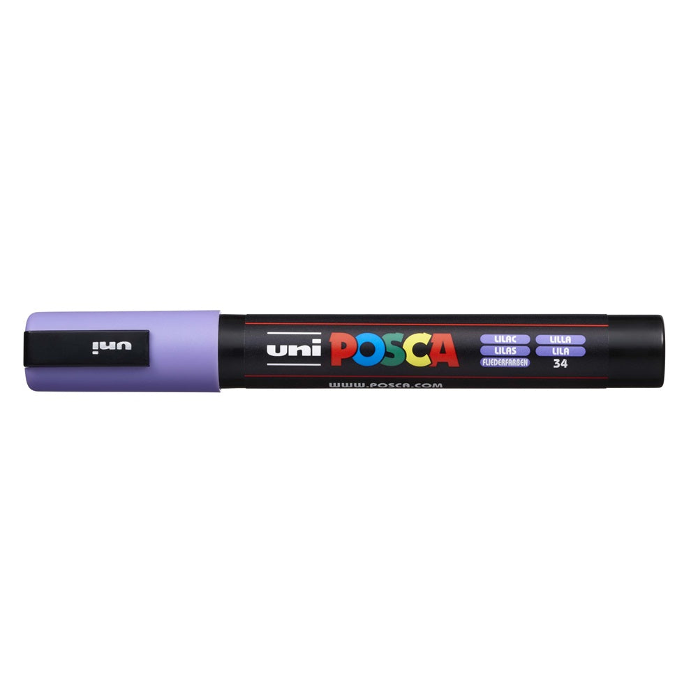 Dekormarker 1,8-2,5mm, Uni Posca PC-5M halványlila kép
