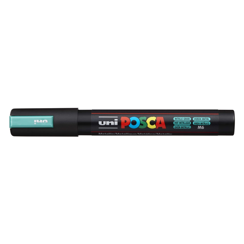 Dekormarker 1,8-2,5mm, Uni Posca PC-5M metál zöld kép