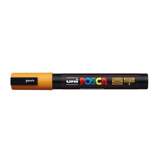Dekormarker 1,8-2,5mm, Uni Posca PC-5M ragyogó sárga kép