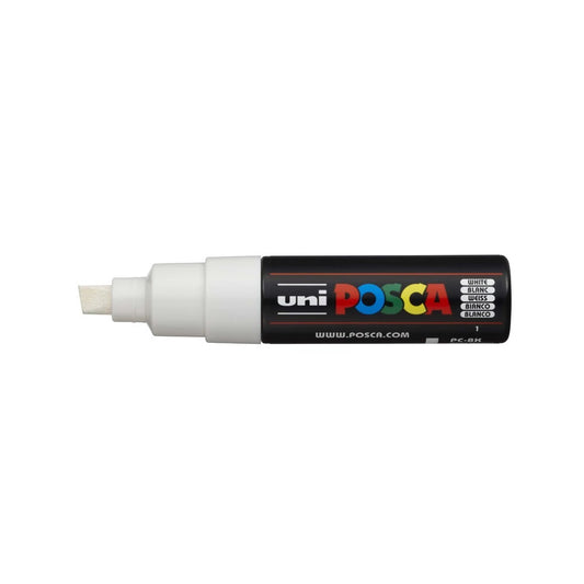 Dekormarker 8mm, Uni Posca PC-8K fehér kép
