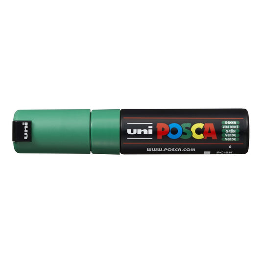 Dekormarker 8mm, Uni Posca PC-8K zöld kép