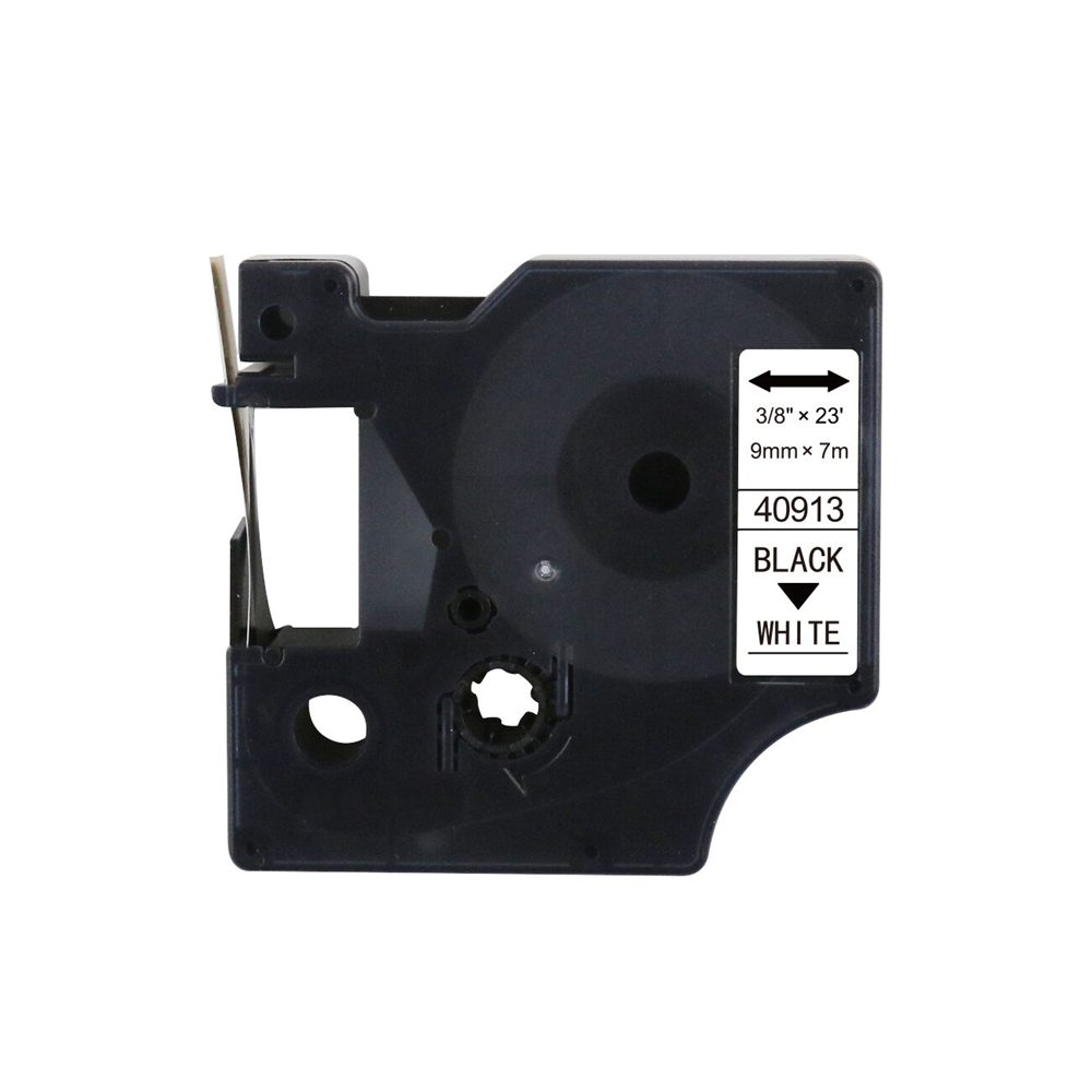 Feliratozógép szalag kompatibilis Dymo S0720680/40913 9mmx7m ECO fekete/fehér kép
