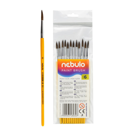 Ecset 6-os festett nyéllel 12 db/csomag, Nebulo kép