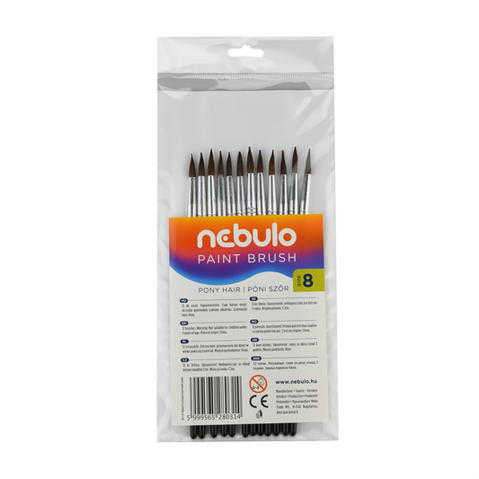 Ecset 8-as festett nyéllel 12 db/csomag, Nebulo kép