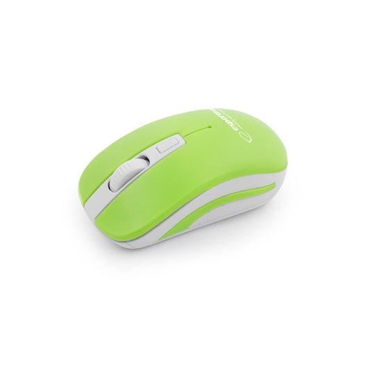 Egér, vezeték nélküli 4D Uranus 2.4GHz, USB, Esperanza fehér-zöld kép