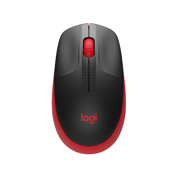 Egér vezeték nélküli LOGITECH M190 2,4 Ghz 1000 DPI piros