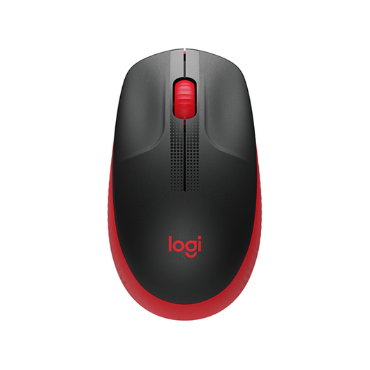 Egér vezeték nélküli LOGITECH M190 2,4 Ghz 1000 DPI piros