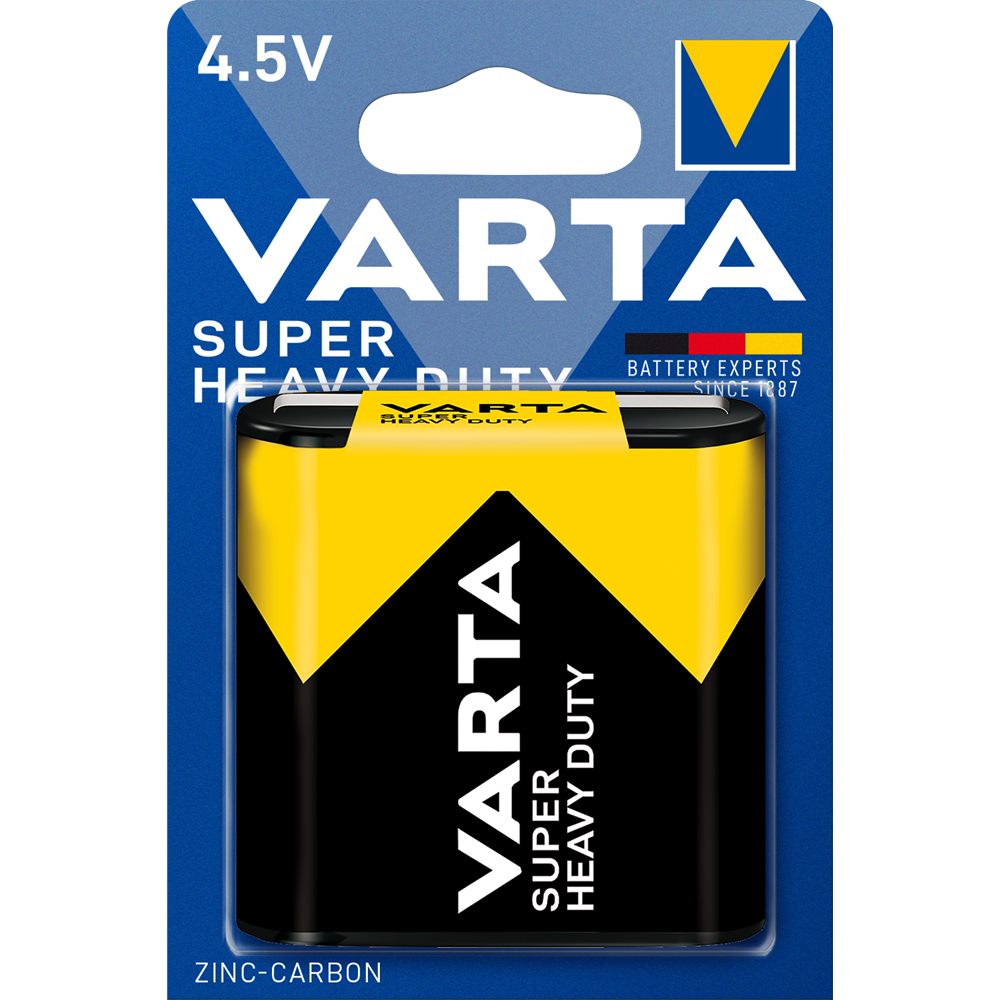 Elem 4,5V 3LR12 Superlife féltartóslapos 1 db/csomag, Varta kép