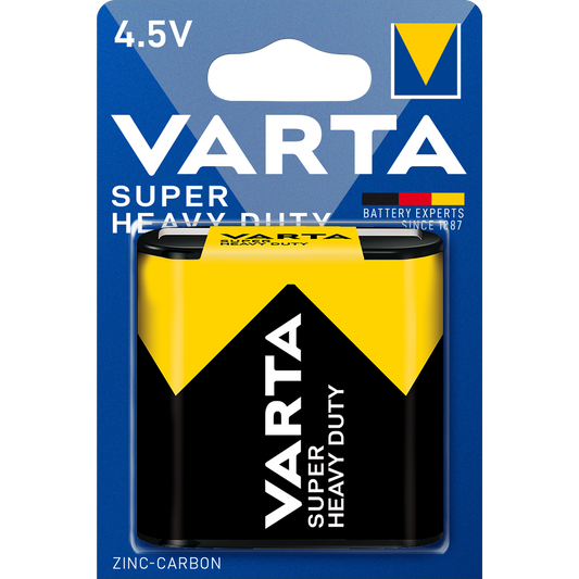 Elem 4,5V 3LR12 Superlife féltartóslapos 1 db/csomag, Varta kép