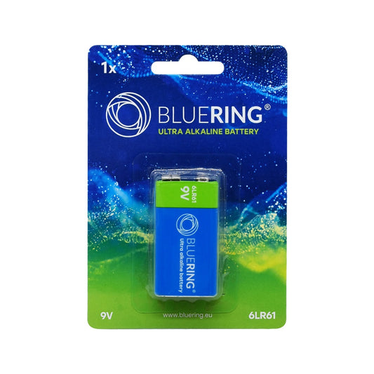Elem 9V-os 6LR61 tartós alkáli Bluering® kép