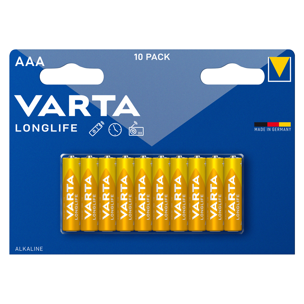 Elem AAA mikro LR03 Longlife 10 db/csomag, Varta kép