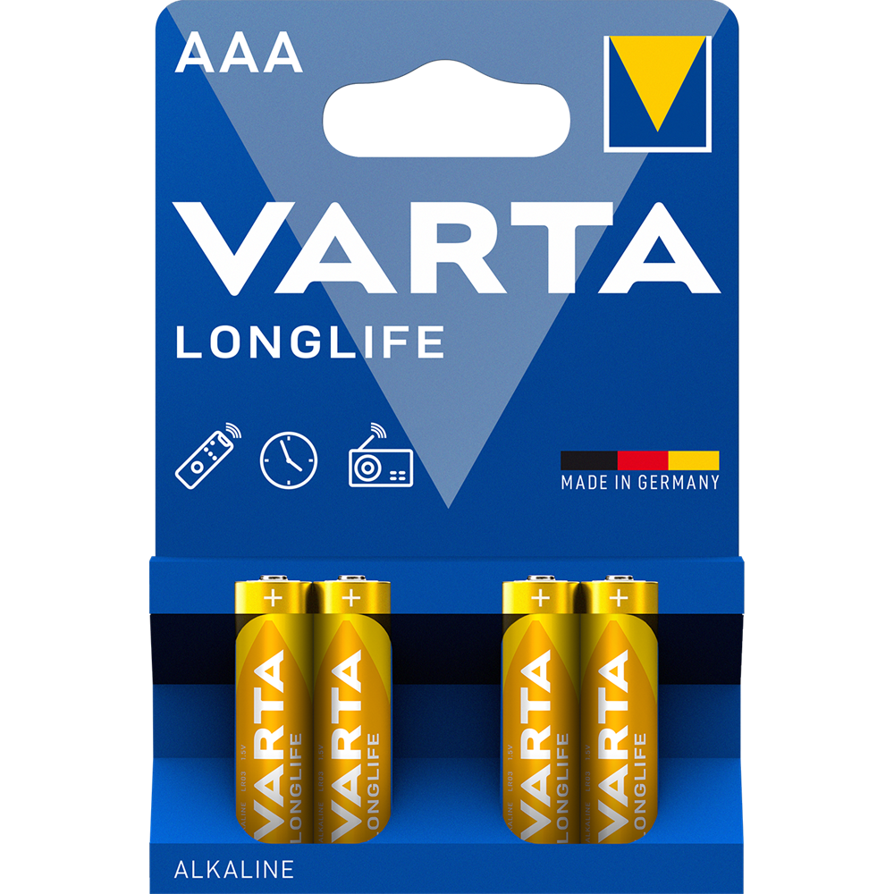 Elem AAA mikro LR03 Longlife 4 db/csomag, Varta kép