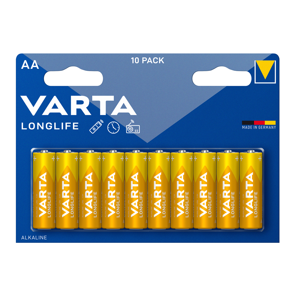Elem AA ceruza LR06 Longlife 10 db/csomag, Varta kép