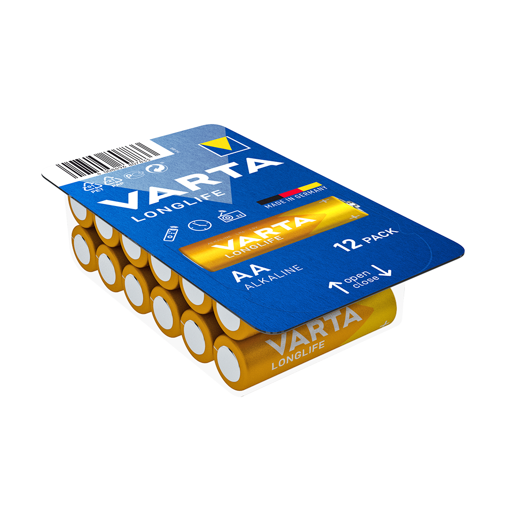 Elem AA ceruza LR06 Longlife BigBox 12 db/csomag, Varta kép