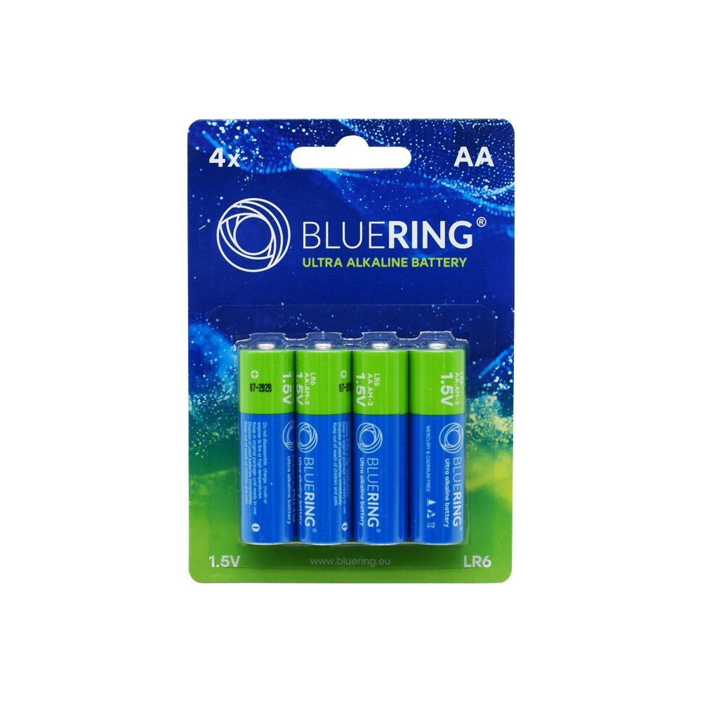 Elem AA ceruza LR6 tartós alkáli 4 db/csomag, Bluering® kép