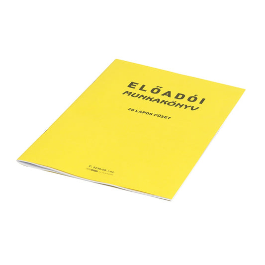 Előadói munkakönyv 20lapos füzet C.5230-58 kép