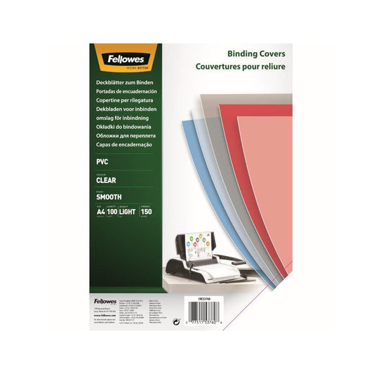 Előlap, A4, 150 mikron, 100 db/csomag, Fellowes® víztiszta kép