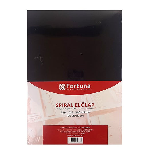 Előlap FORTUNA A/4 füst 200 mikron 100/dob