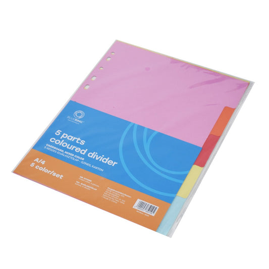 Elválasztólap, színes karton 5 részes Bluering® kép
