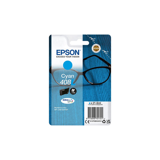 Epson 408XL/T09K2 tintapatron cyan ORIGINAL kép