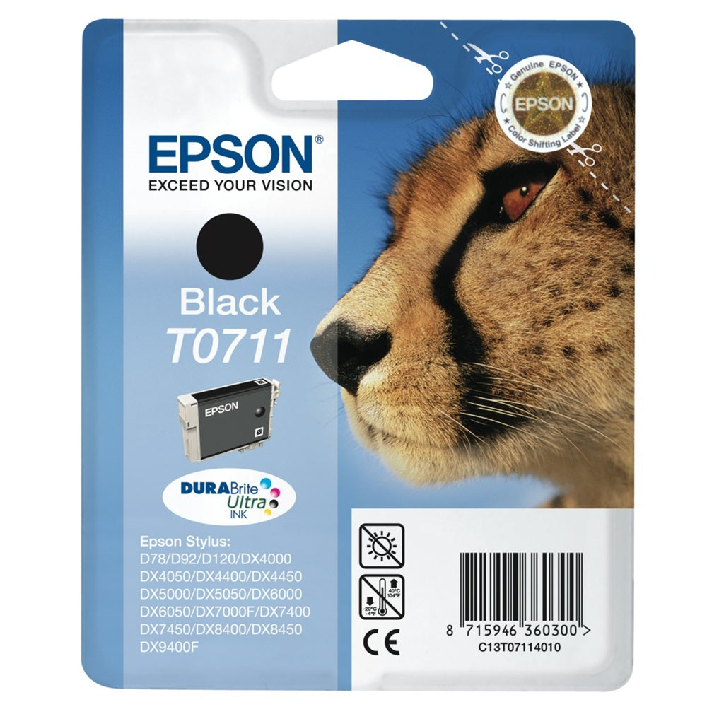 Epson T0711 tintapatron black ORIGINAL kép